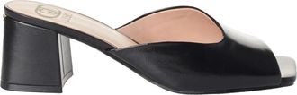 Liu Jo Sandalen met Vierkante Neus en Hoge Hak - Dames - Muiltjes - Zwart - 36 EU - Leer - Schoenen