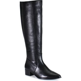 Diba DIG ITAL Leather Sleek Tall Boot in Black at Nordstrom, Size 7.5