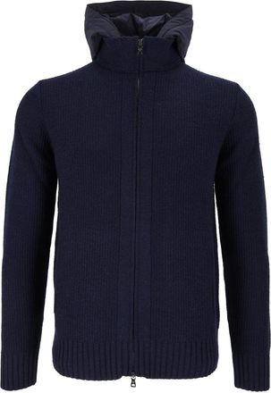 Ballantyne Padded Hooded Ribbed Cardigan