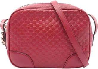 Gucci Pre-owned Bree Leren Schoudertas - Dames - Vintage Schoudertas - Rood - ONE Size - Leer - Vintage
