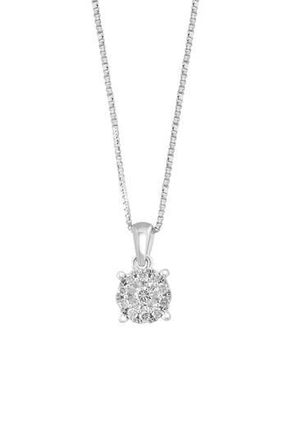 Effy Sterling Silver Round Diamond Pendant Necklace - 0.24ct. at Nordstrom Rack