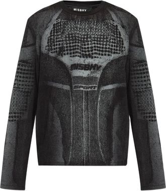 Misbhv Felpa con stampa logo - Nero