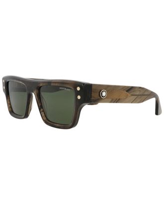 Montblanc Mens MB0253S 52mm Sunglasses
