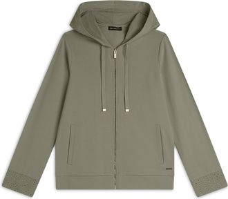 Freddy Felpa con cappuccio ricamato e zip