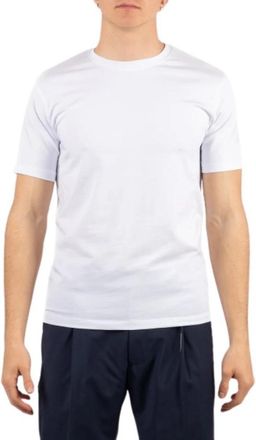 Daniele Fiesoli T-shirt met ronde hals - Heren - T-shirts - Wit - 2XL - Katoen - Tops