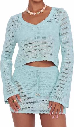 Show me your Mumu Offshore Crochet Mini Skirt In Jelly Mint
