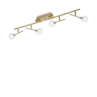 Netlighting Maracas 4 Light Ceiling Light Antique Brass in Yellow