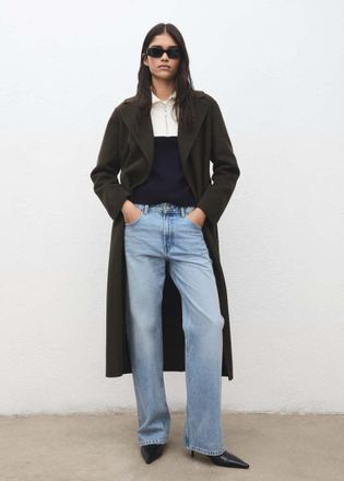 Mango Pullover collo alto bicolore navy - Donna - XS - MANGO