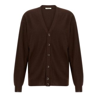 Christophe Lemaire Truien & Vesten, Dames, Bruin, 2Xs, Wol, Relaxed Twisted Cardigan