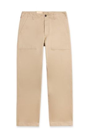 Fortela Newfatigue Heavyweight Cotton Gabardine Fatigue Pants in Ecru at Nordstrom, Size 35 X 29 Eu