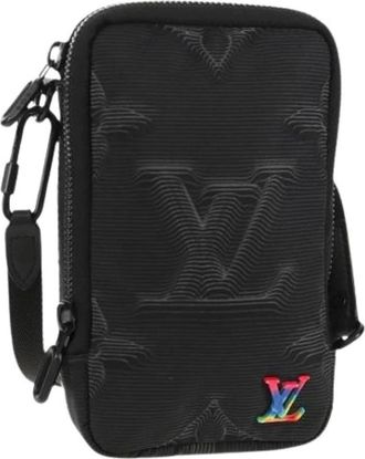 Louis Vuitton Pre-owned Cross Body Bags, female, Black, Size: ONE SIZE Pre-owned Nylon Cross Body Bag