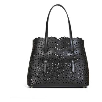 Alaia Mina 25 Bag - female - Ala&iuml;a - Handbags - Black - ONE SIZE - Bags