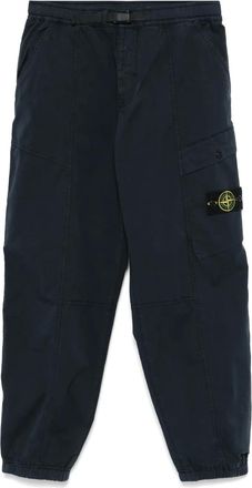 Stone Island twill cargo pants - men - Cotton/Elastane - 29 - Blue