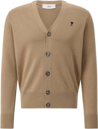 Ami Truien & Vesten, Heren, Bruin, S, Wol, Merinowollen Vest