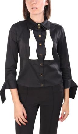 Elisabetta Franchi Ca-135-57E2-V500 Shirt - Dames - Overhemden - Zwart - XL - Overhemden