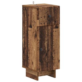 vidaXL Armario De Almacenamiento Para Ba&ntilde;o Ede Madera Envejecida Vidaxl