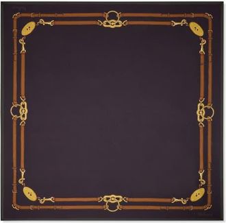 Mulberry Square Scarf - Belted Boarder in Deep Aubergine at Nordstrom