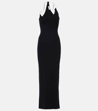 CHRISTOPHER ESBER Levitate pearl-embellished maxi dress