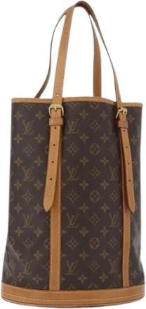 Louis Vuitton Pre-owned Bucket Bags, female, Brown, Size: ONE SIZE Pre-owned Canvas Bucket Bag