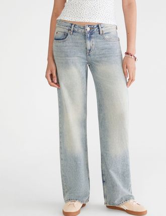 A&eacute;ropostale Low-Rise Baggy Wide Leg Jean