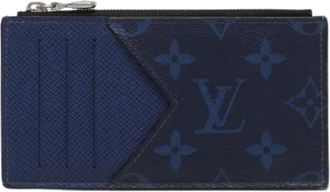 Louis Vuitton Pre-owned Wallets, male, Blue, Size: ONE SIZE Pre-owned Card Holder