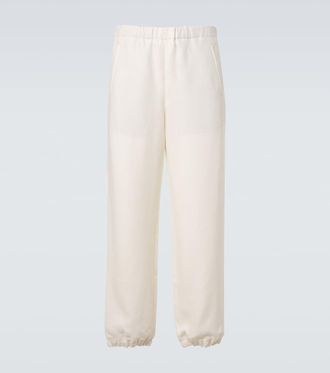 God's True Cashmere Linen sweatpants with amethyst