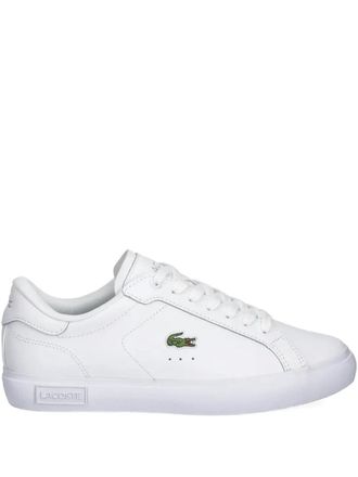 Lacoste Powercourt sneakers - women - Polyester/Recycled Polyester/Leather/Recycled Rubber/Rubber - 40.5 - White