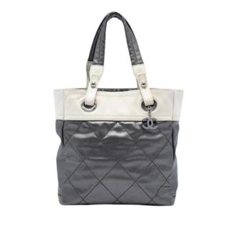Chanel Pre-owned Tote Bags, female, Gray, Size: ONE SIZE Pre-owned Paris Biarritz Tote Bag