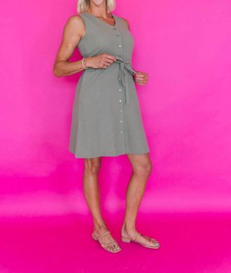 b.young Ellana Tank Mini Dress In Olive