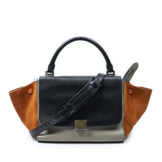 Celine Small Tricolor Trapeze schoudertas