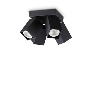 Netlighting Dynamite Square Ceiling Spotlight Clusters Black 4x GU10