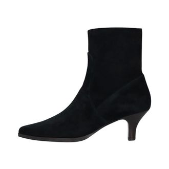 Stefano Lauran P8085C Enkellaarsjes met hak - Dames - Schoenen - Zwart - Maat: 39 1/2 EU Zijde