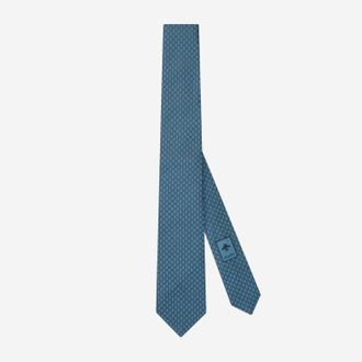 Gucci jacquard zijden stropdas