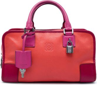 Loewe Pre-owned Loewe Tricolor Goatskin Amazona 28 Satchel Ladies OKCPF9SBXHWCVDN3