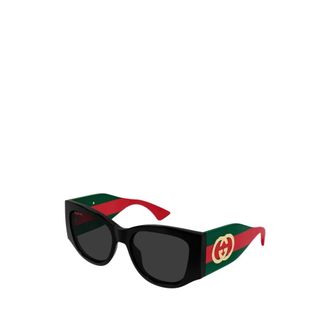 Gucci Sunglasses, female, Black, Size: 55 MM Sunglasses