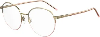 Love Moschino Rose Gold Metal Glasses Womens (Frames)