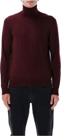 Saint Laurent Wollen coltrui - Heren - Coltruien - Bruin - XL - Wol - Truien & Vesten