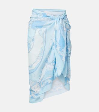 Pucci Pareo Orchidee de algod&oacute;n