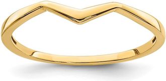 Diamond2Deal 14k Yellow Gold Fancy Stackable Ring