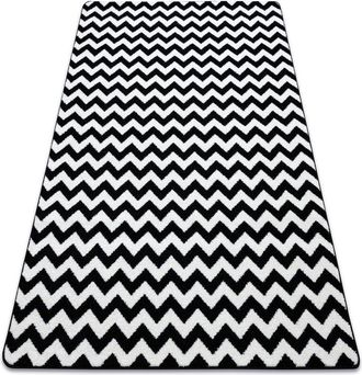 RugsX Rugsx - Alfombra Sketch - F561 Crema/negro - Zigzag White 280x370 Cm