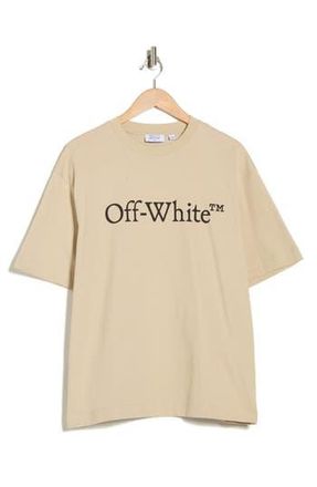 Off-white Big Bookish Skate Graphic T-Shirt in Brown Rice-Black at Nordstrom Rack, Size Xx-Large