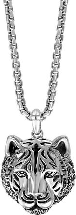 Effy Mens Sterling Silver Tiger Pendant Necklace at Nordstrom Rack, Size 22