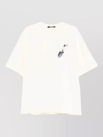 Jacquemus graphic cotton crewneck short sleeve t shirt