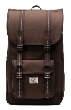 Herschel Little America Canvas Backpack in Brown Slate/delicioso at Nordstrom