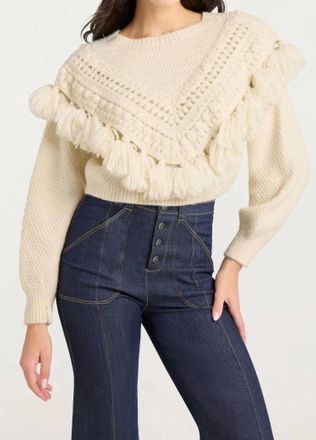 Cinq &agrave; Sept Mariali Pullover In Ivory