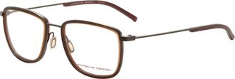 Porsche Design Mens 53mm Brown Opticals