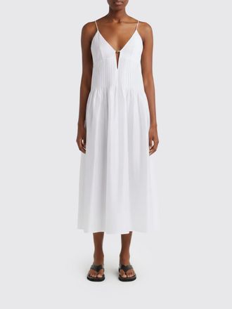 Tory Burch Abito midi Tory Burch in lino e seta