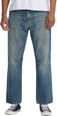 Rvca True Fit Straight Leg Jeans in Light Vintage Indigo at Nordstrom, Size 38