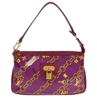 Louis Vuitton Pre-owned Shoulder Bags, female, Purple, Size: ONE SIZE Pre-owned Plastic Shoulder Bag