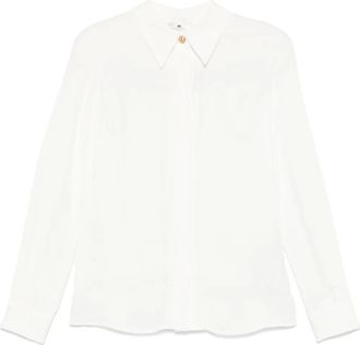 Elisabetta Franchi Camicia in crêpe - Bianco